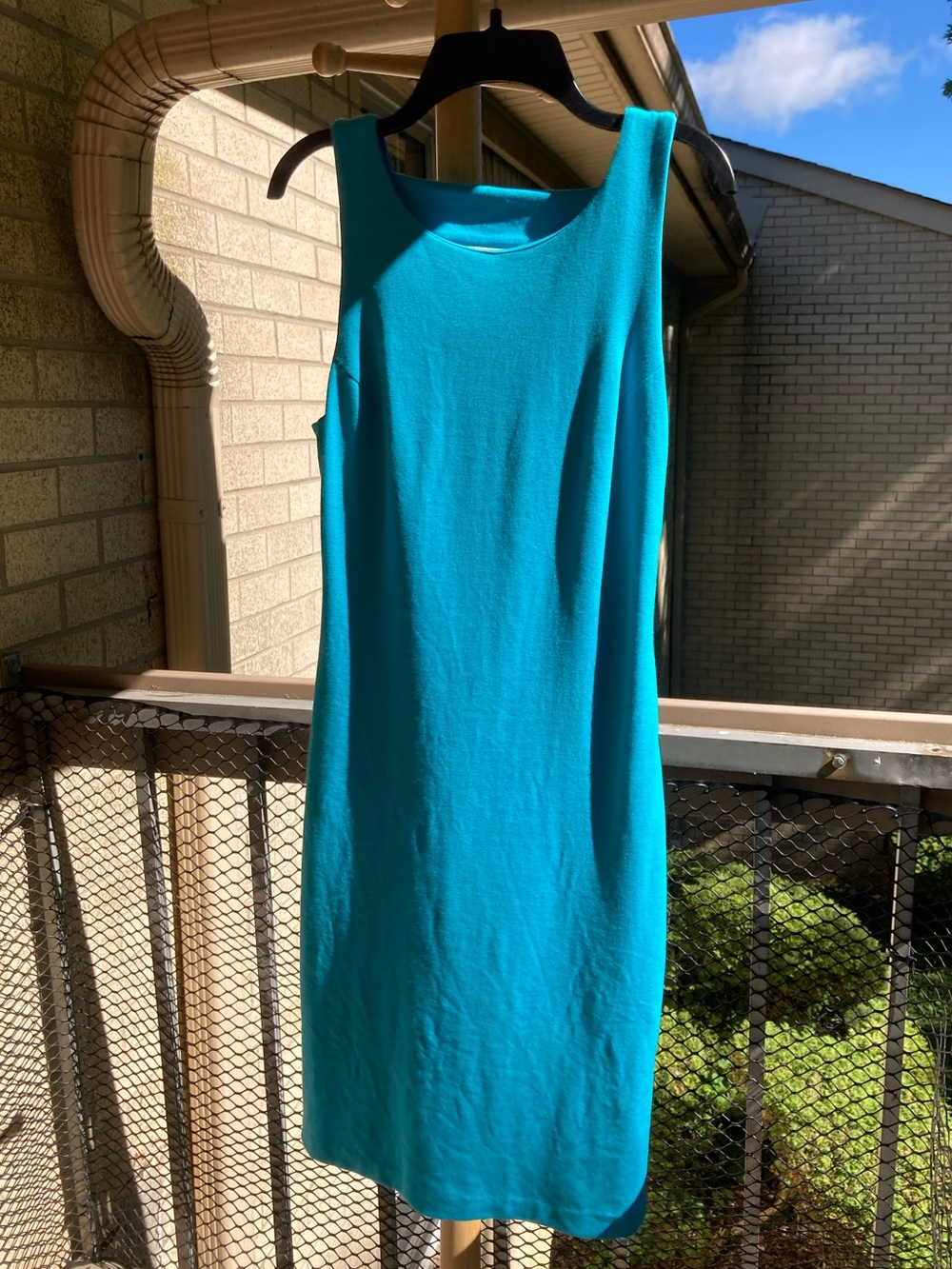 Amanda Uprichard Cut Out Back Detail Teal Blue Dress - Picture 12 of 12